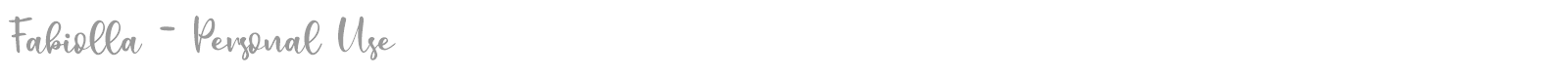 Fabiolla font preview